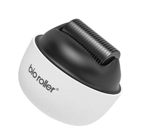 Men's portable hair growth beard roller microneedles for stimulating hair follicles and improving beard density