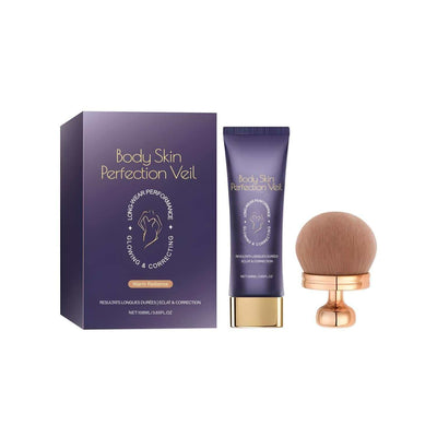 Body Concealer Repair Cream with applicator brush and packaging for skin perfection and coverage