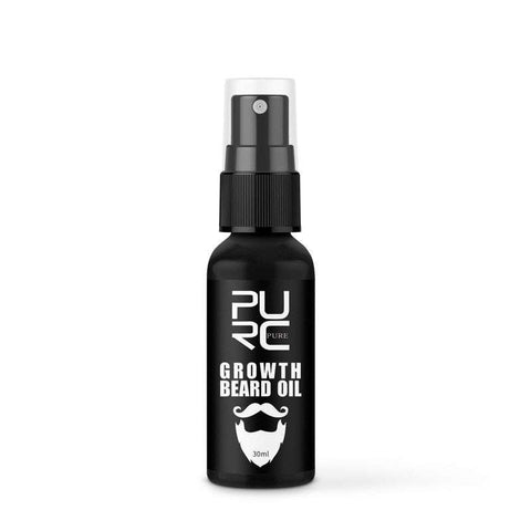 30ml bottle of Gentle Beard Growth nourishing beard growth fluid with spray applicator
