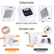 7 Colors PDF Led Light Therapy detachable and portable skin treatment device with 7 LED light modes for skin rejuvenation and acne removal