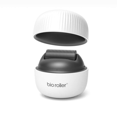 Men's portable hair growth beard roller microneedles for targeted hair and beard nourishment