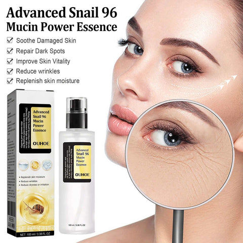 Snail Serum Collagen Facial Serum for skin repair, hydration, wrinkle reduction, and brightening with natural snail extract.