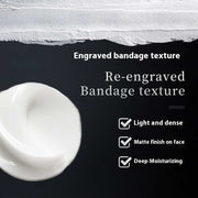 Hydrating Repair And Light Lines Night Cream with engraved bandage texture, light dense formula, matte finish, and deep moisturizing for anti-wrinkle skin repair