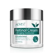 Aliver Retinol Cream anti-aging moisturizer with 2.5% active retinol and antioxidants for wrinkle reduction and skin renewal