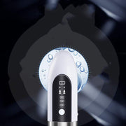 Electric Vacuum Blackhead Acne pore cleaner device with digital display and water drop icons