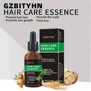 Hair Growth Oil hair care essence bottle with box and natural roots for promoting hair growth and nourishing scalp