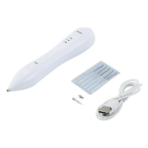 White Spot Removal Pen with USB cable and five precision tips for dark spot and blemish removal