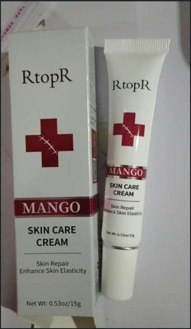 Mango skin repair cream tube and box with moisturizing and skin elasticity enhancement formula