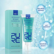 Scalp Cleansing Gel for soothing, anti-dandruff, grease balance, and nourishing scalp care.