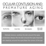 Jaysuing Firming Eye Cream reduces fine lines, dark circles, and puffiness, hydrates skin, and improves elasticity around eyes.