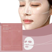 Hydrating bio-collagen face mask for pore shrinking, brightening, firming, and nourishing skin care.