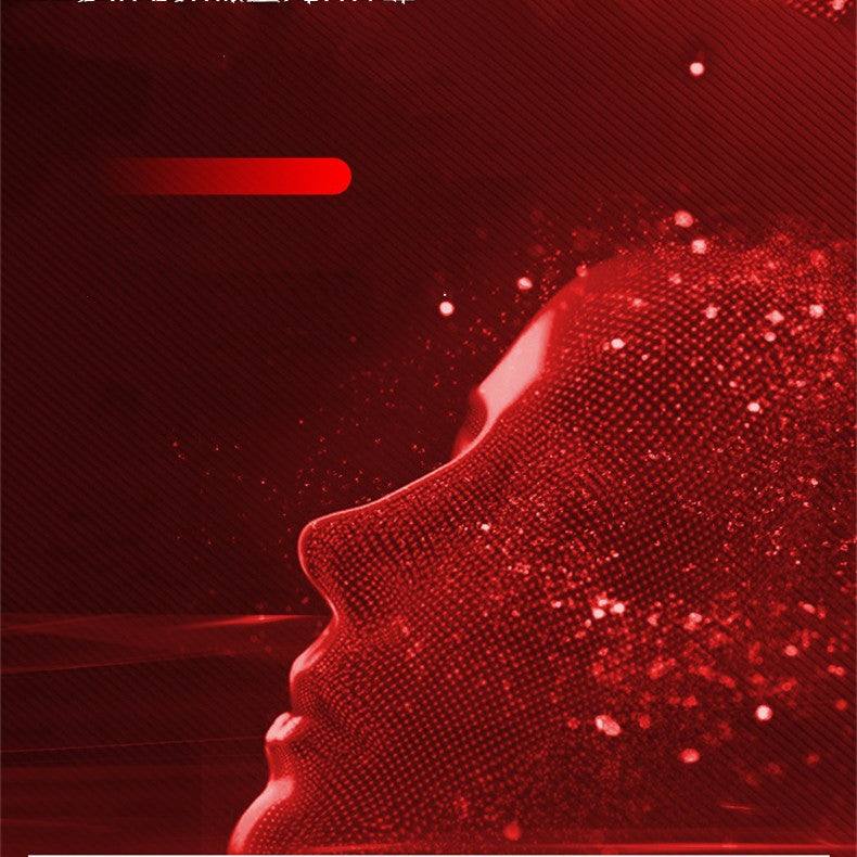 Facial Mask Instrument with red LED light for skin rejuvenation and enhanced serum absorption