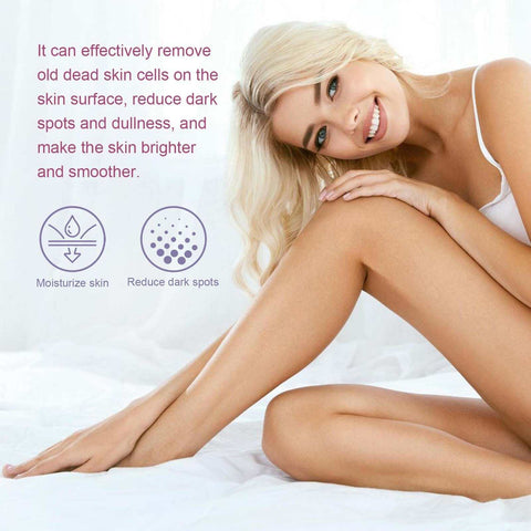 Blueberry Whipped Scrub exfoliating and moisturizing skin for brighter, smoother complexion