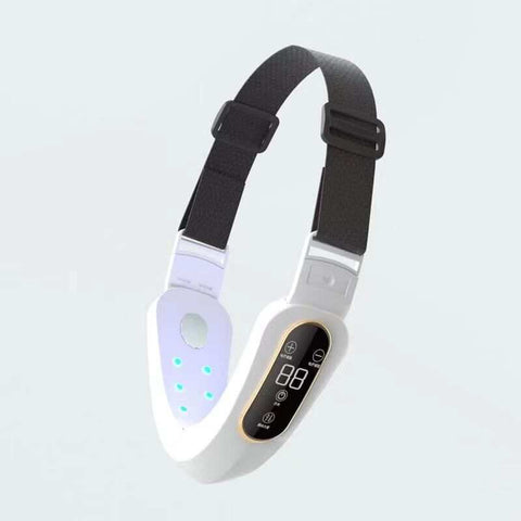 Microcurrent Face Massager with EMS and LED photon therapy for facial lifting and wrinkle reduction
