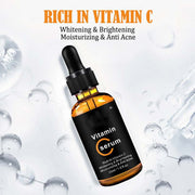 Vitamin C Stock Solution serum in amber dropper bottle for moisturizing and brightening skin