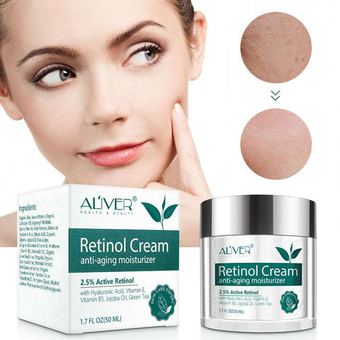 Retinol Cream anti-aging moisturizer for smooth, firm, youthful skin with 2.5% active retinol and antioxidants