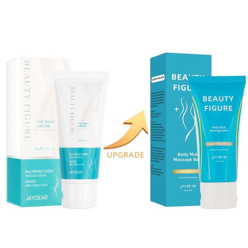 Body Sculpting Cream packaging and tube with beauty figure branding for body contouring and skin firming